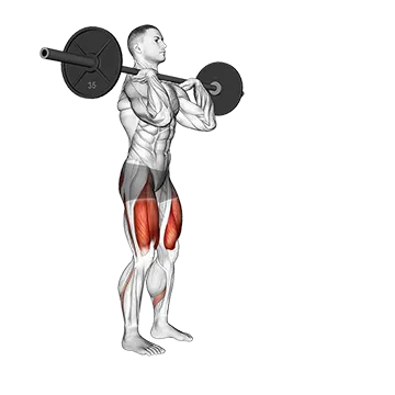 Barbell Front Rack Lunge