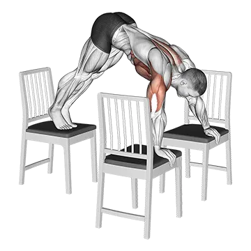 Pike Push-up (between Chairs)