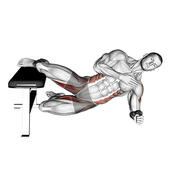 Side Plank Hip Adduction (bent knee)