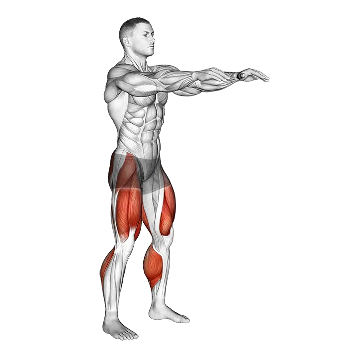 Full Squat Mobility exercise animation (Male)