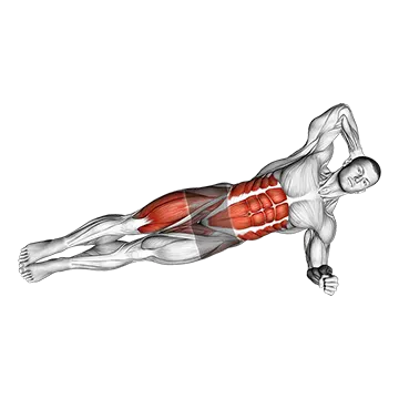 Elbow to Knee Side Plank Crunch