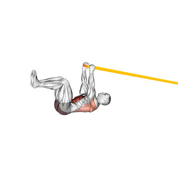 Resistance Band Upper Body Dead Bug