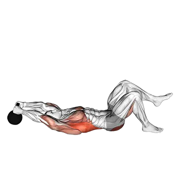Kettlebell Single Leg Glute Bridge Pullover