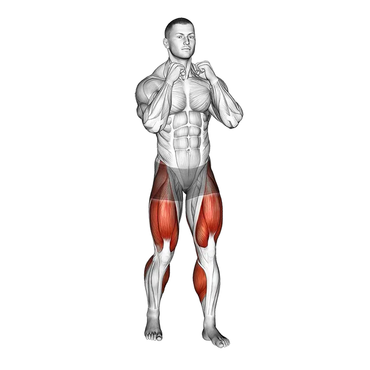 Boxer Shuffle exercise animation (Male)