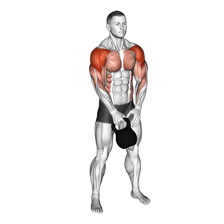 Kettlebell Slingshot exercise animation (Male)