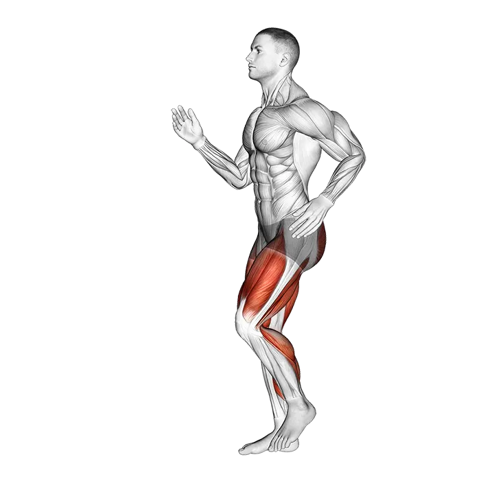Short Stride Run exercise animation (Male)