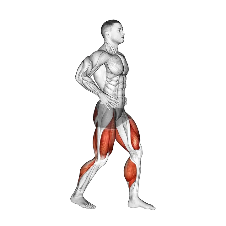 Ski Step exercise animation (Male)