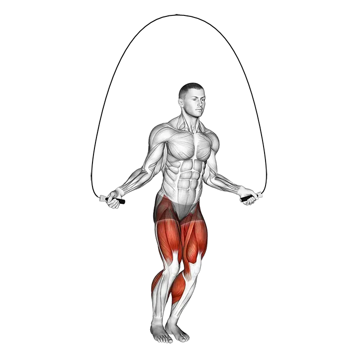 Side-to-Side Jump Rope exercise animation (Male)