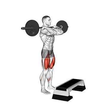 Barbell Front Step Up