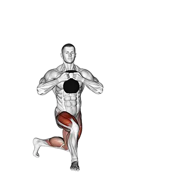 Kettlebell Gobelt Curtsey Lunge