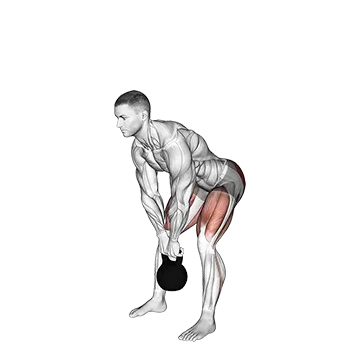 Kettlebell Straight leg Deadlift