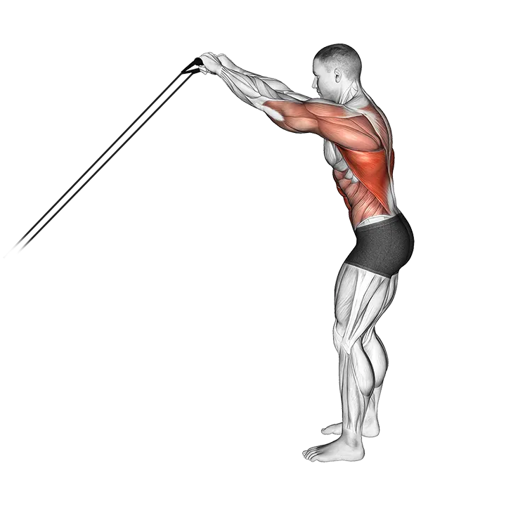 Band Skier exercise animation (Male)