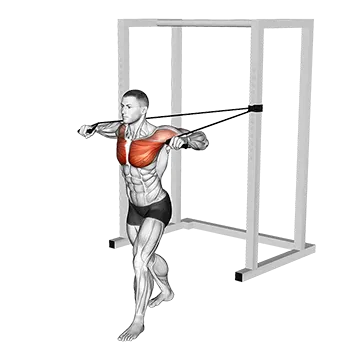 Band Standing Chest Press