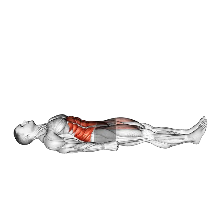Sprinter Crunch exercise animation (Male)