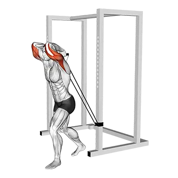 Band overhead triceps extension