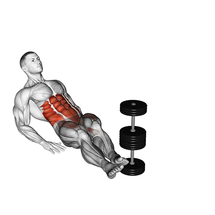 Seated Side-to-Side Leg Raise Crunch on Floor exercise animation (Male)