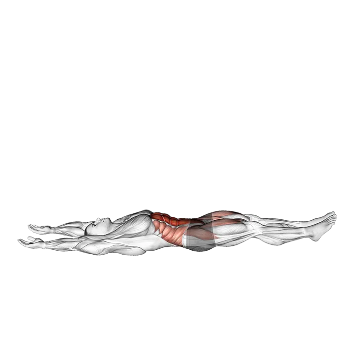 V-up Double Crunch exercise animation (Male)