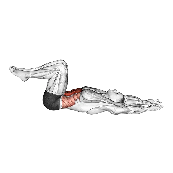90 Degree Heel Touch exercise animation (Male)
