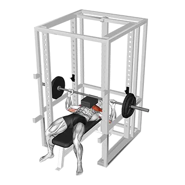 Barbell Bench Press with 3 board