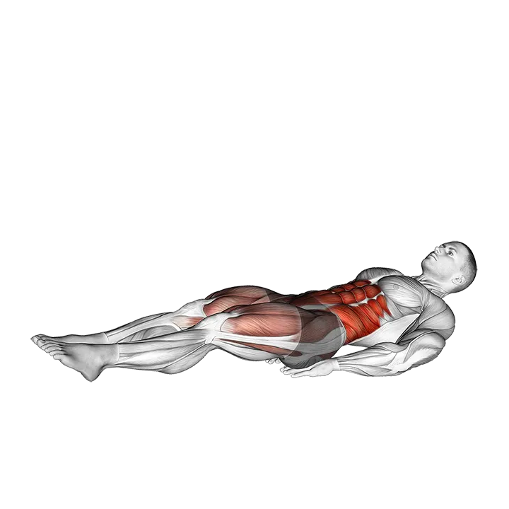 Lying Leg Hip Side Raise on Floor exercise animation (Male)