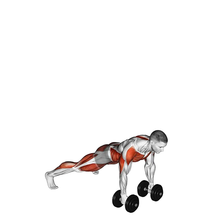 Dumbbell Devils Press exercise animation (Male)
