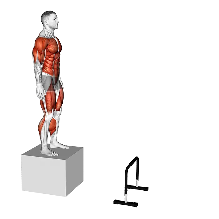 Depth Jump to Hurdle Hop exercise animation (Male)