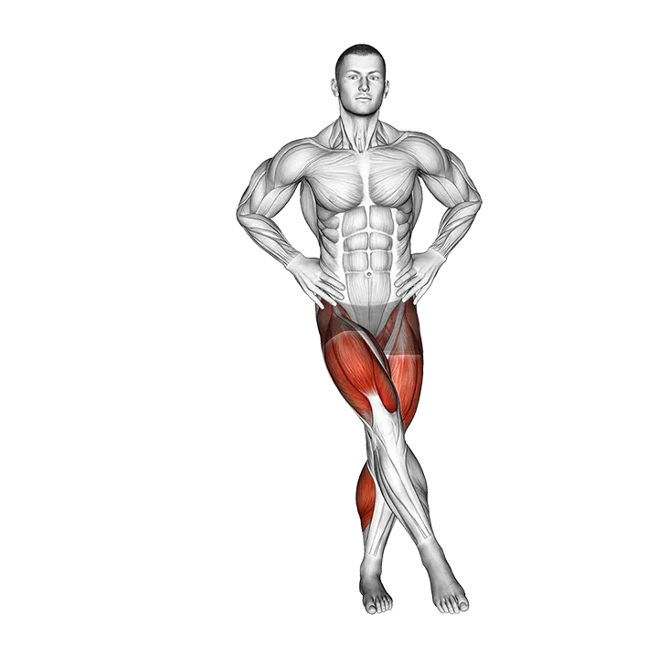 One Leg Star Balance exercise animation (Male)