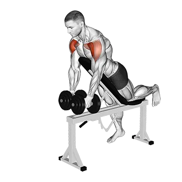 Dumbbell Incline Two Front Raise with Chest Support