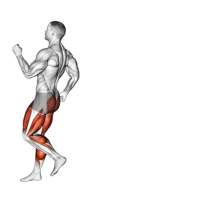 Backwards Run exercise animation (Male)
