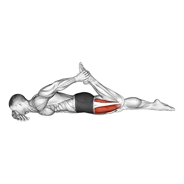 Quadriceps lying stretch