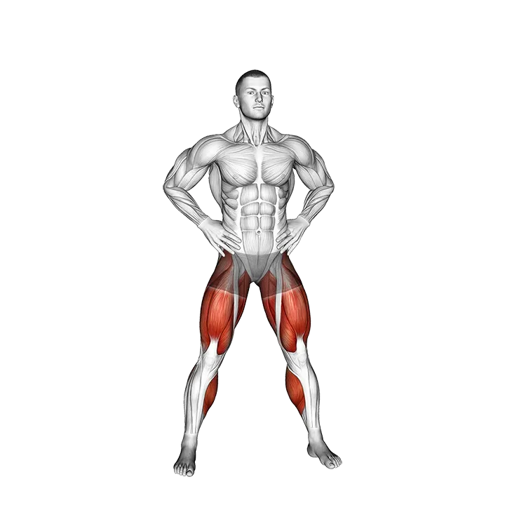 Standing Scissors exercise animation (Male)