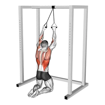 Band Kneeling Lat Pulldown