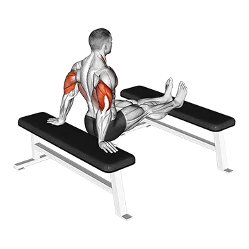 Bench Dip with legs on bench