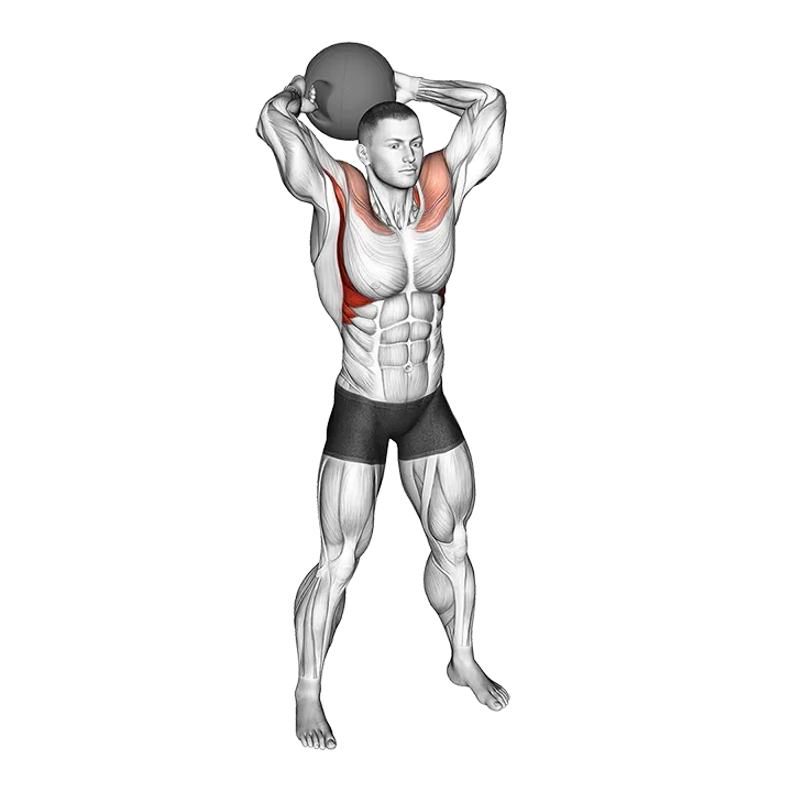 Medicine Ball Around Head Rotation exercise animation (Male)