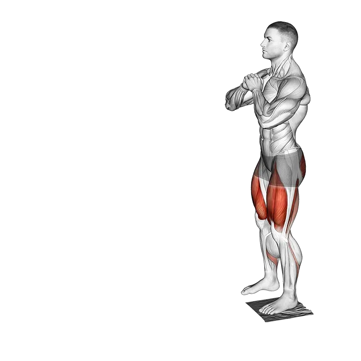 Standing Leg Slide with Towel exercise animation (Male)