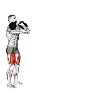 Kettlebell Front Rack Walking Lunge
