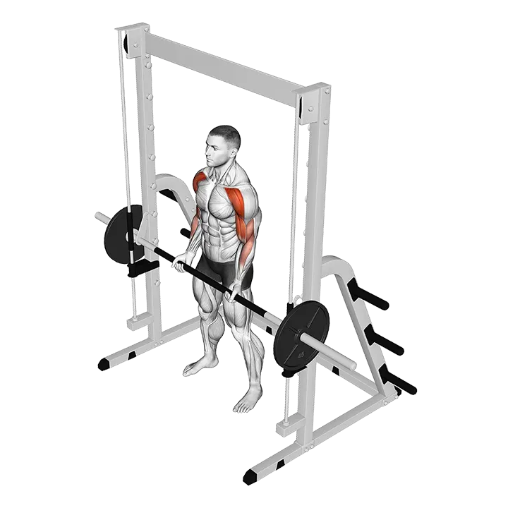 Smith Drag Curl exercise animation (Male)