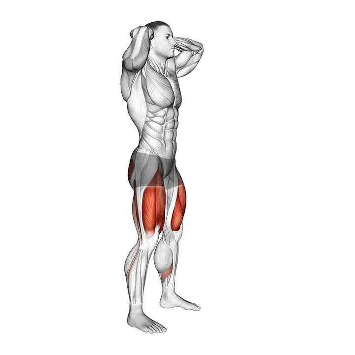 Good Morning Squat exercise animation (Male)