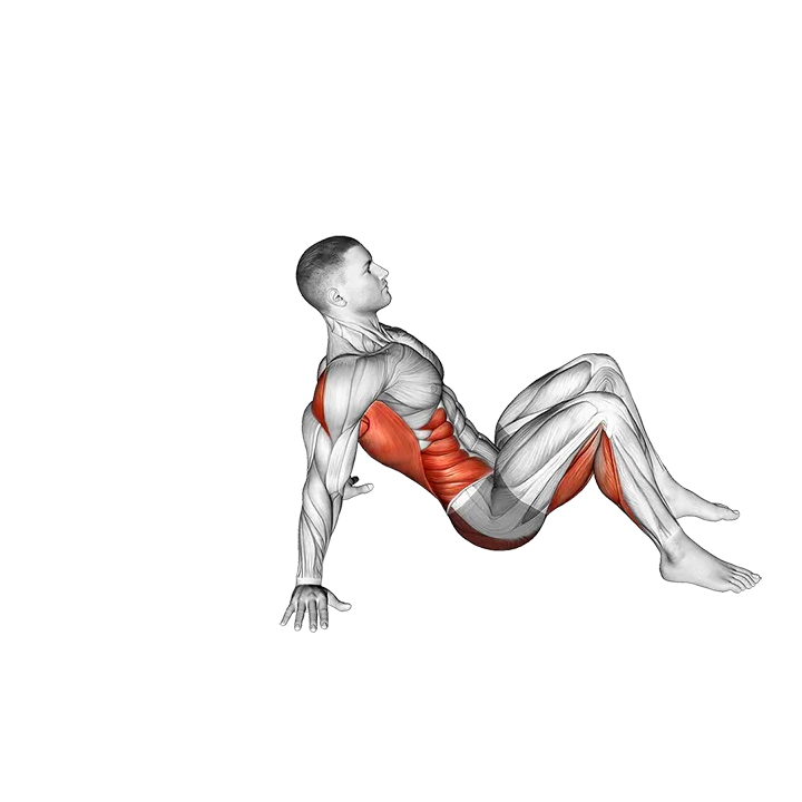 Thoracic Bridge exercise animation (Male)