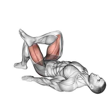 Leg Over Knee Glute Bridge