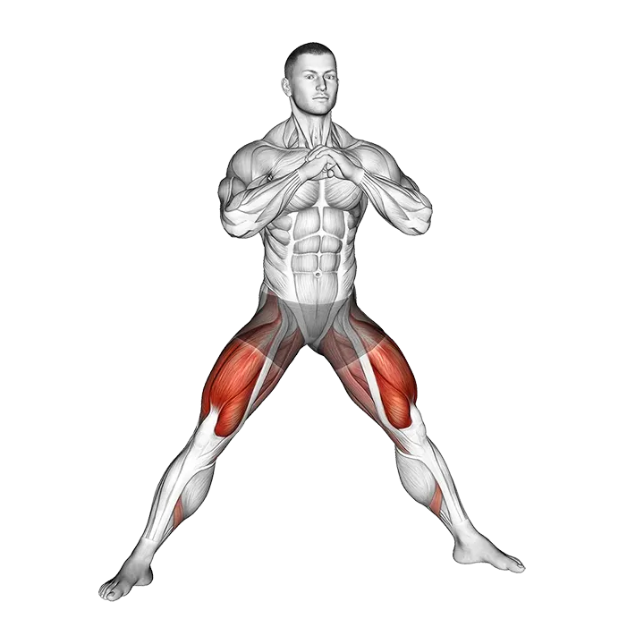Side Split Squat exercise animation (Male)