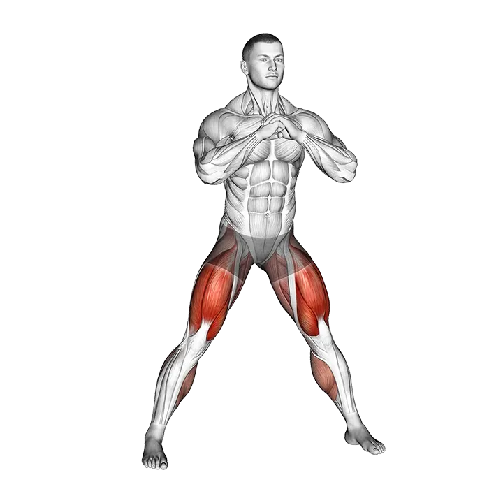 Side Squat exercise animation (Male)