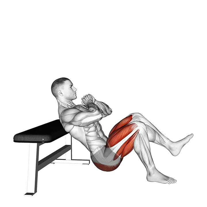Single Leg Hip Thrust Jump exercise animation (Male)