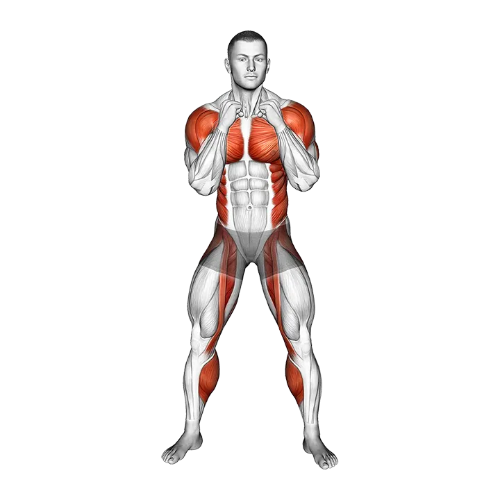 Diagonal Punch exercise animation (Male)