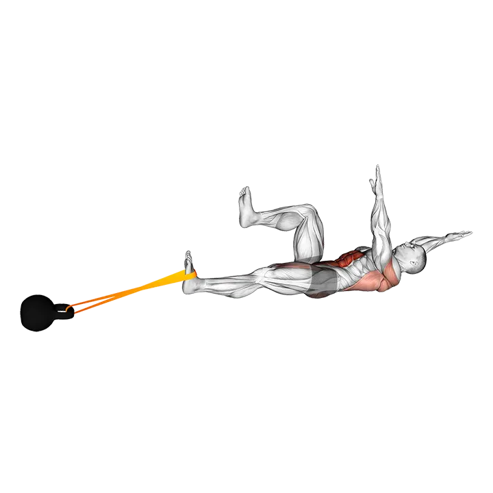 Banded Lower Body Dead Bug exercise animation (Male)