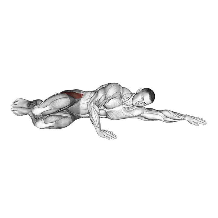 Hip Clam Shell exercise animation (Male)