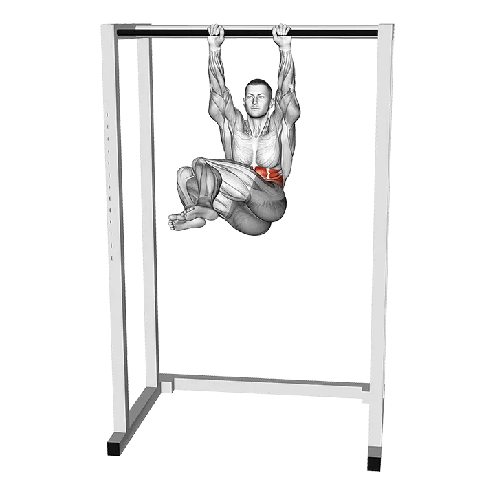 Hanging Half Windmill exercise animation (Male)