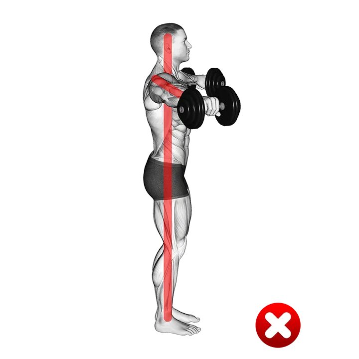 Lateral Raise - Arms (WRONG-RIGHT) exercise animation (Male)