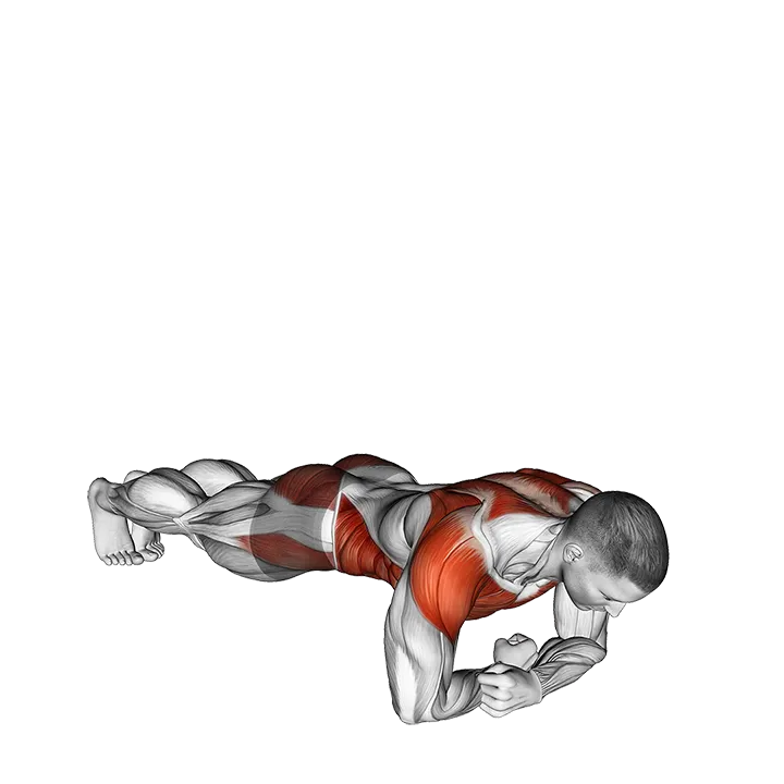 Side Plank Rotation exercise animation (Male)