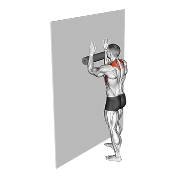 Foam Roll Serratus Wall Slide